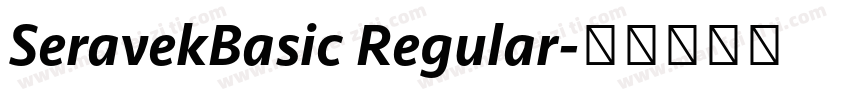 SeravekBasic Regular字体转换
